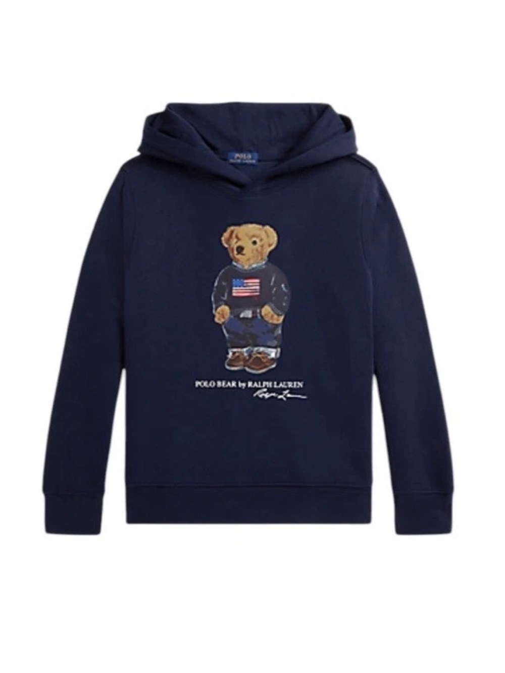 NWOT Polo Bear Fleece Hoodie Ralph Lauren Boys Size XL 18 - 20 or Women's Small